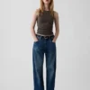 Jersey cropped tanktop