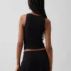 Jersey cropped tanktop