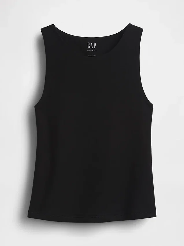 Jersey cropped tanktop