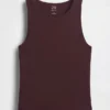 Jersey cropped tanktop