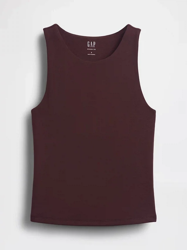 Jersey cropped tanktop