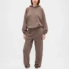 Joggingbroek met hoge taille en Vintagesoft-stof