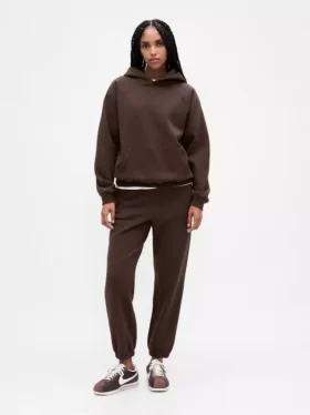 Joggingbroek met hoge taille en Vintagesoft-stof