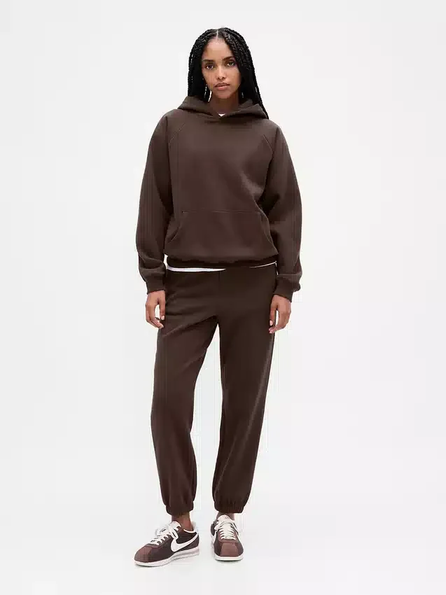 Joggingbroek met hoge taille en Vintagesoft-stof