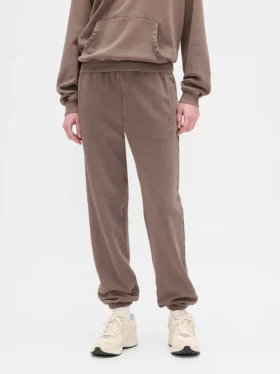 Joggingbroek met hoge taille en Vintagesoft-stof