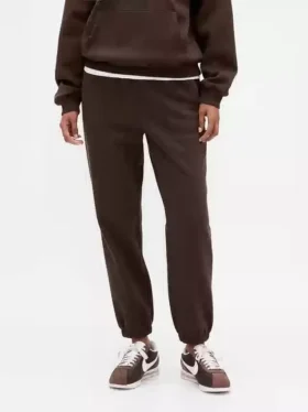 Joggingbroek met hoge taille en Vintagesoft-stof