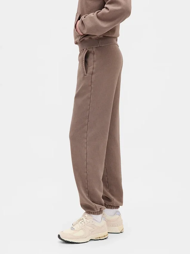 Joggingbroek met hoge taille en Vintagesoft-stof
