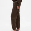 Joggingbroek met hoge taille en Vintagesoft-stof