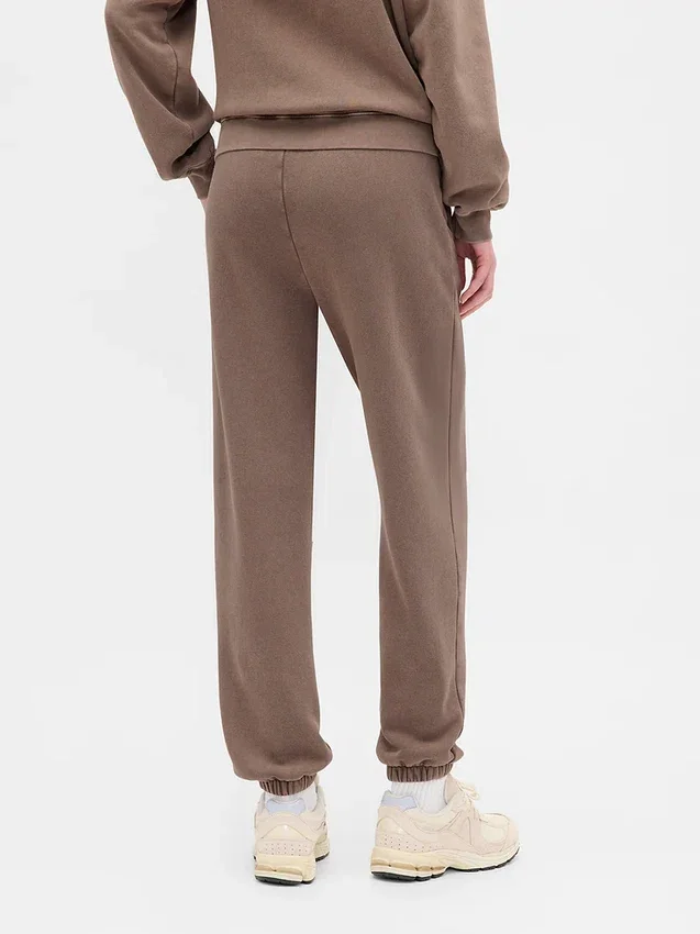 Joggingbroek met hoge taille en Vintagesoft-stof