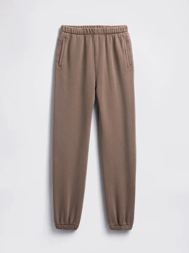 Joggingbroek met hoge taille en Vintagesoft-stof