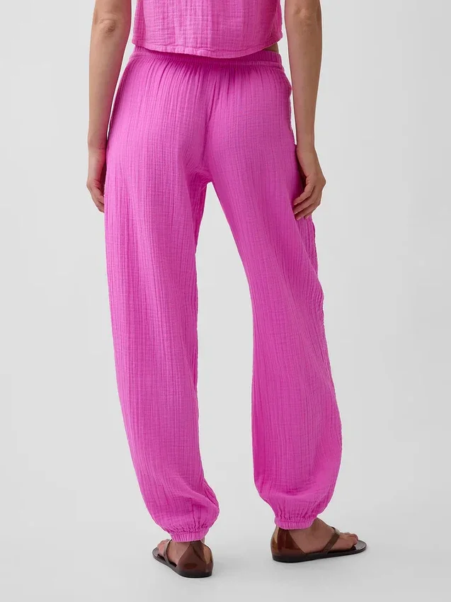 Joggingbroek van katoenen gaas