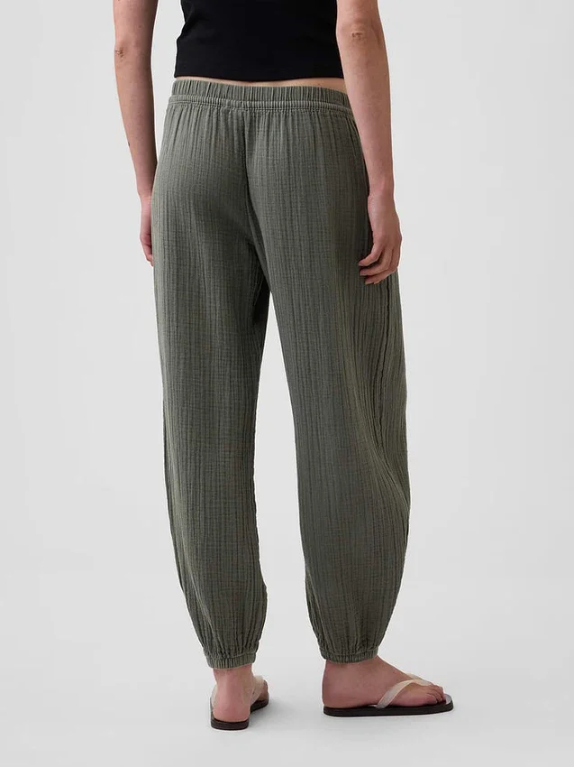 Joggingbroek van katoenen gaas