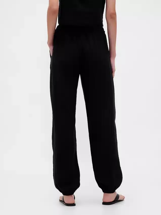 Joggingbroek van katoenen gaas