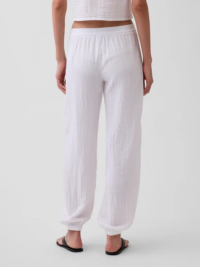 Joggingbroek van katoenen gaas