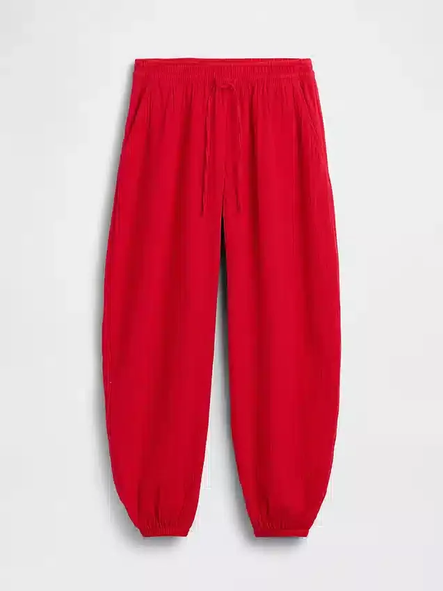 Joggingbroek van katoenen gaas
