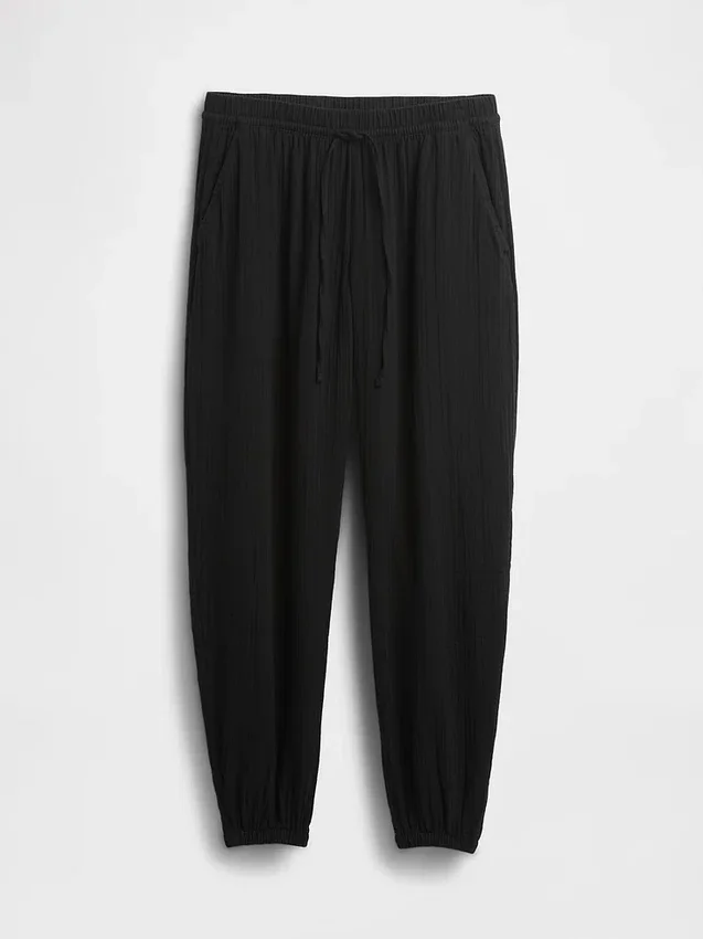Joggingbroek van katoenen gaas