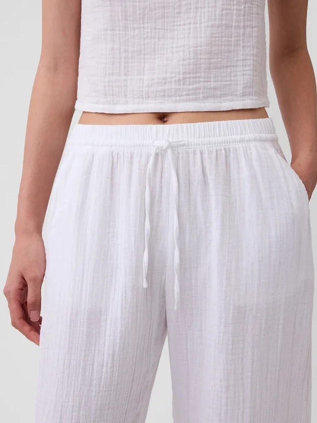 Joggingbroek van katoenen gaas