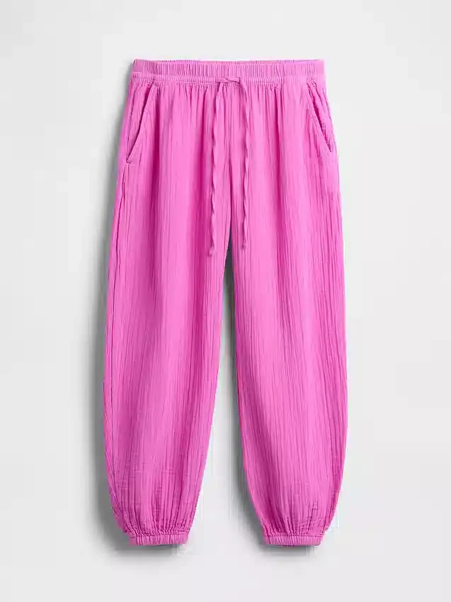 Joggingbroek van katoenen gaas
