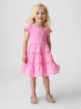 Jurk met laagjes en kanten rand voor Baby & Peuter
