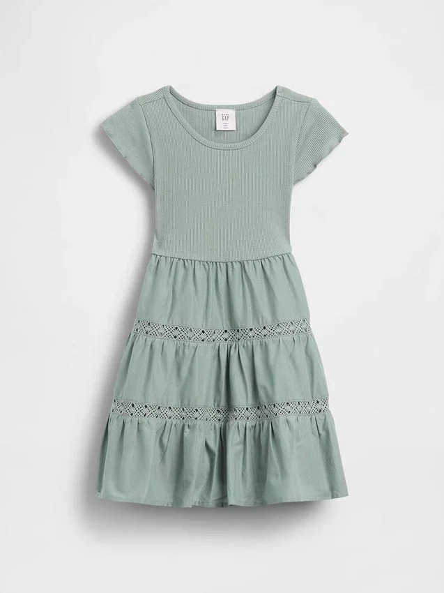 Jurk met laagjes en kanten rand voor Baby & Peuter