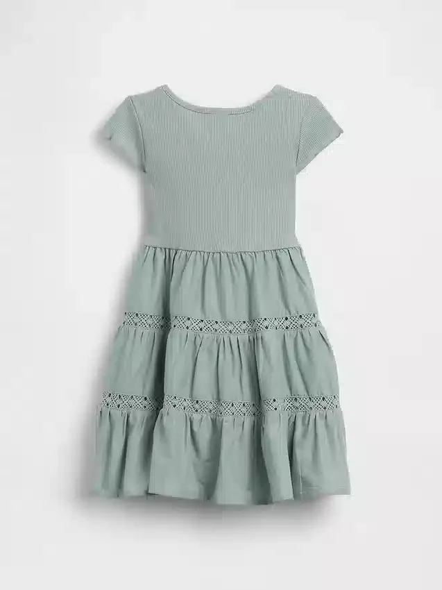Jurk met laagjes en kanten rand voor Baby & Peuter