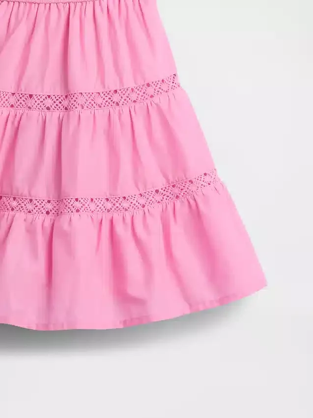 Jurk met laagjes en kanten rand voor Baby & Peuter