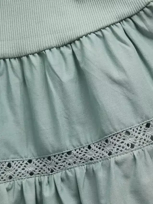 Jurk met laagjes en kanten rand voor Baby & Peuter