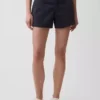 Kaki korte broek met middelhoge taille
