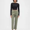 Kaki met middelhoge taille