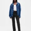 Kaki met middelhoge taille