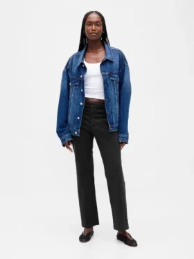 Kaki met middelhoge taille