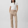 Kaki met middelhoge taille