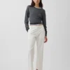 Kaki met middelhoge taille