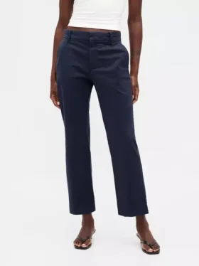Kaki met middelhoge taille