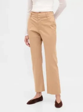 Kaki met middelhoge taille