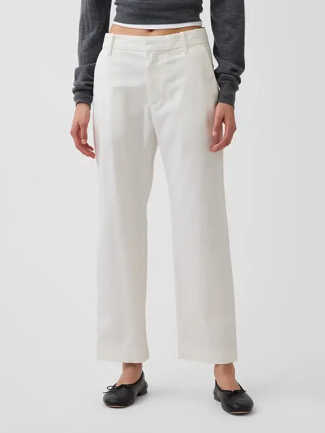 Kaki met middelhoge taille