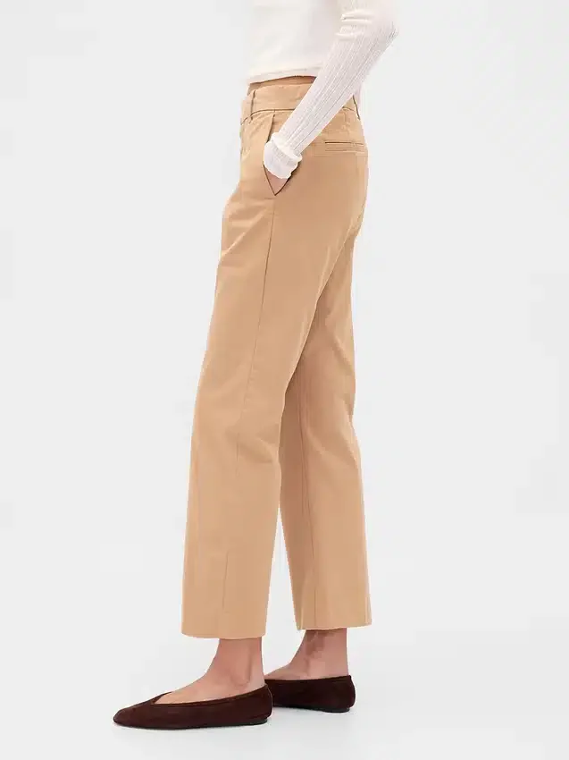 Kaki met middelhoge taille