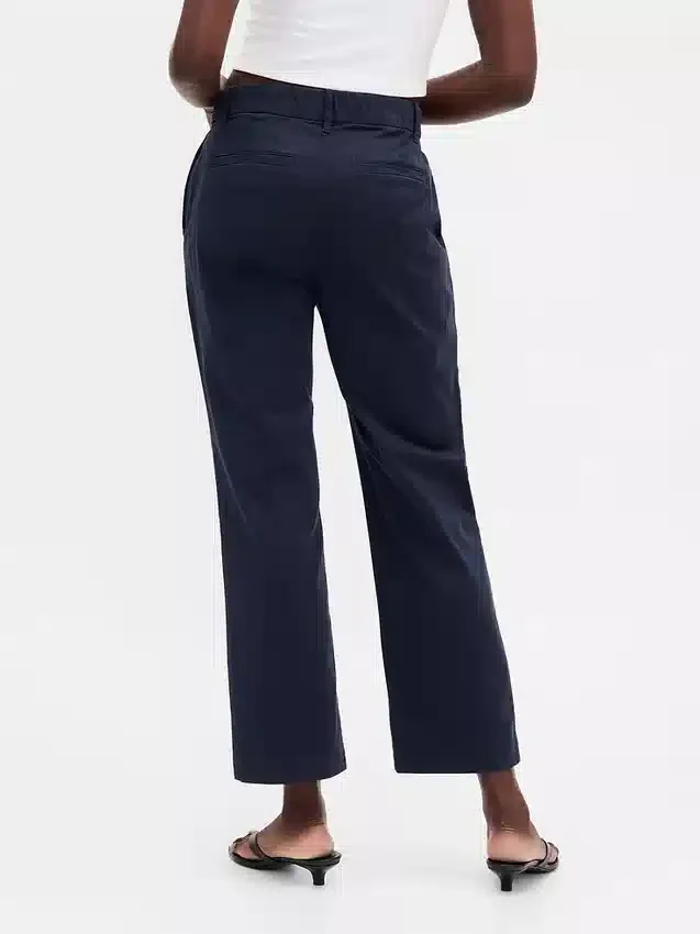 Kaki met middelhoge taille