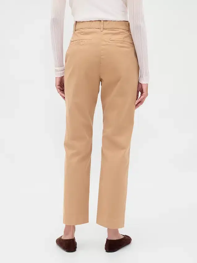 Kaki met middelhoge taille