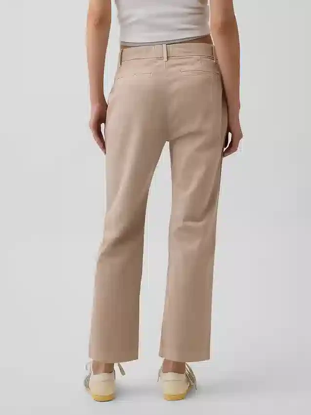 Kaki met middelhoge taille