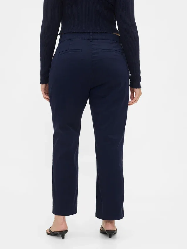 Kaki met middelhoge taille