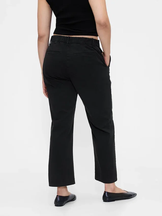 Kaki met middelhoge taille
