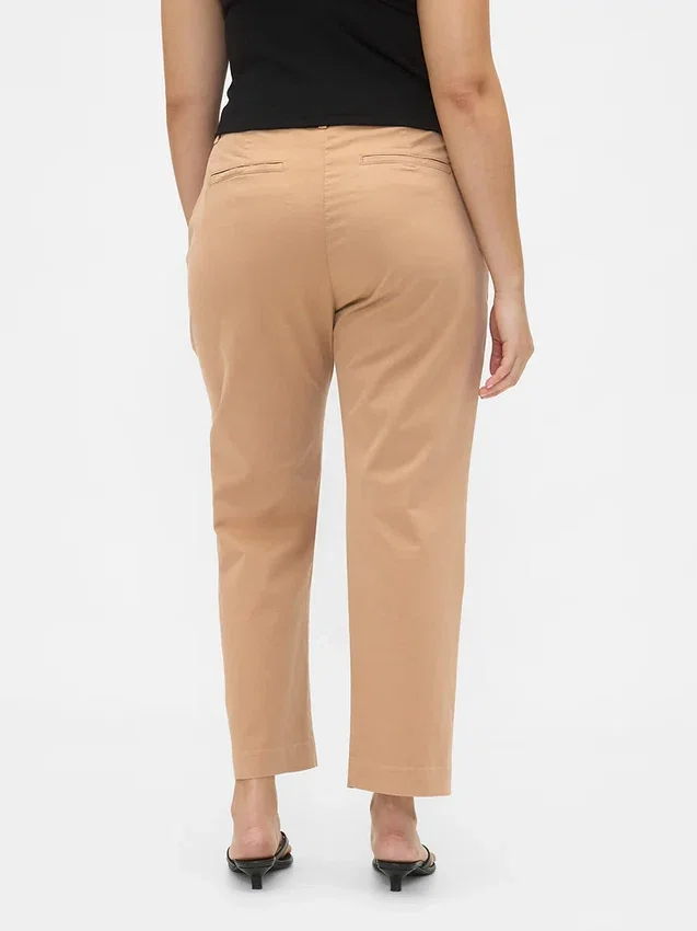 Kaki met middelhoge taille