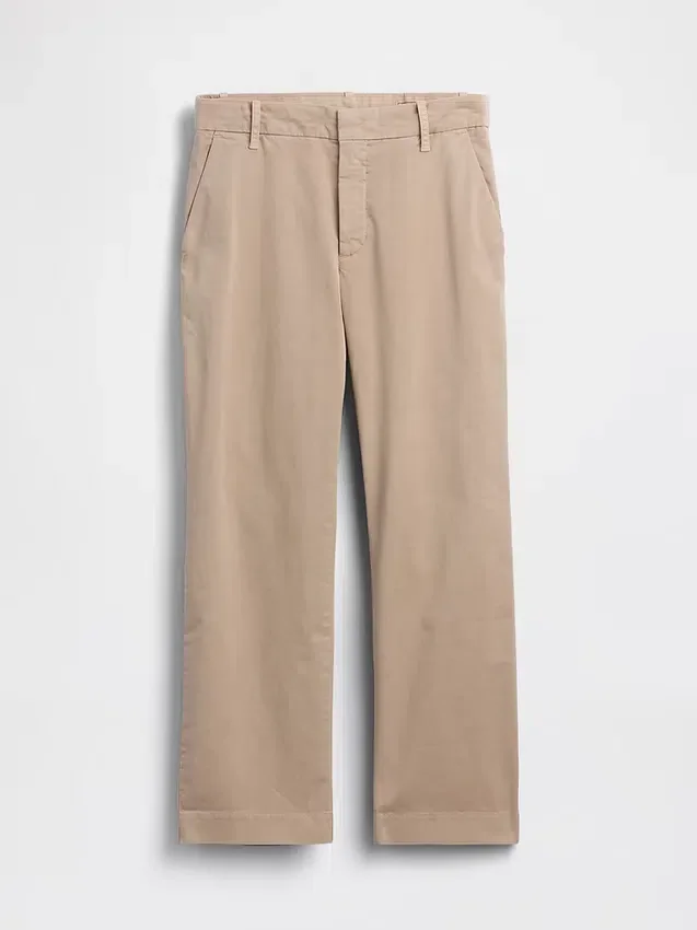 Kaki met middelhoge taille