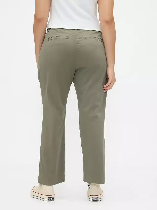 Kaki met middelhoge taille