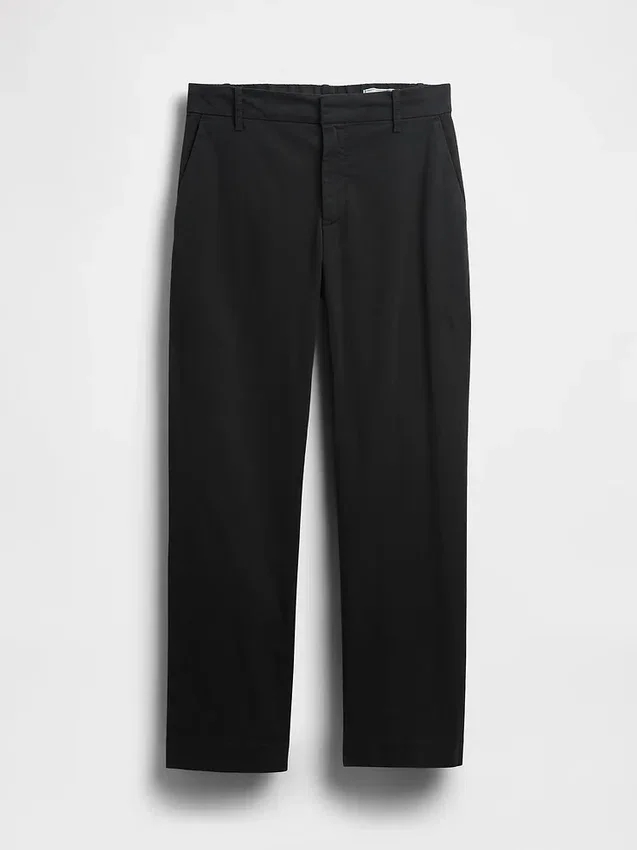 Kaki met middelhoge taille