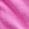 Katoenen gaas shirtjurk met lage taille