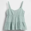 Katoenen gaas tanktop met laagjes voor kinderen