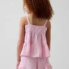 Katoenen gaas tanktop met laagjes voor kinderen