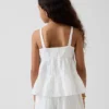 Katoenen gaas tanktop met laagjes voor kinderen